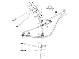 Pivot bolt/ šroub do spodního čepu zadní stavby PELLS Duke FS